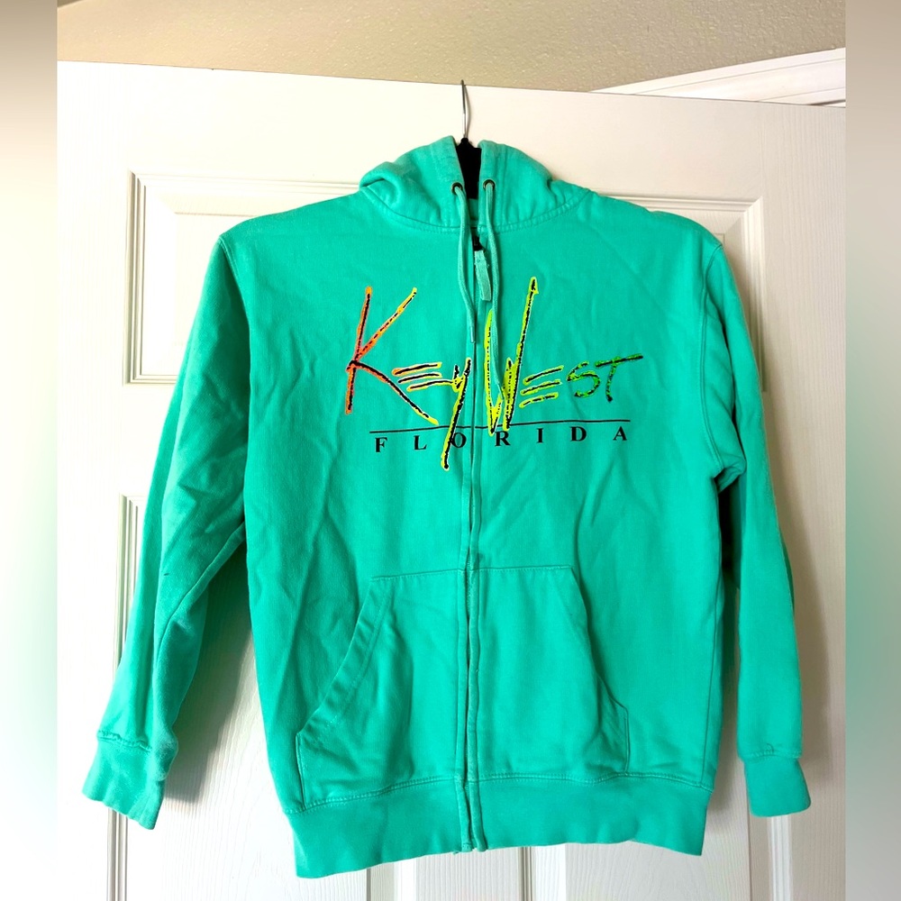 Pacific and Co. Zip Up Blue Hoodie | “Key West Florida” Hoodie with zipper